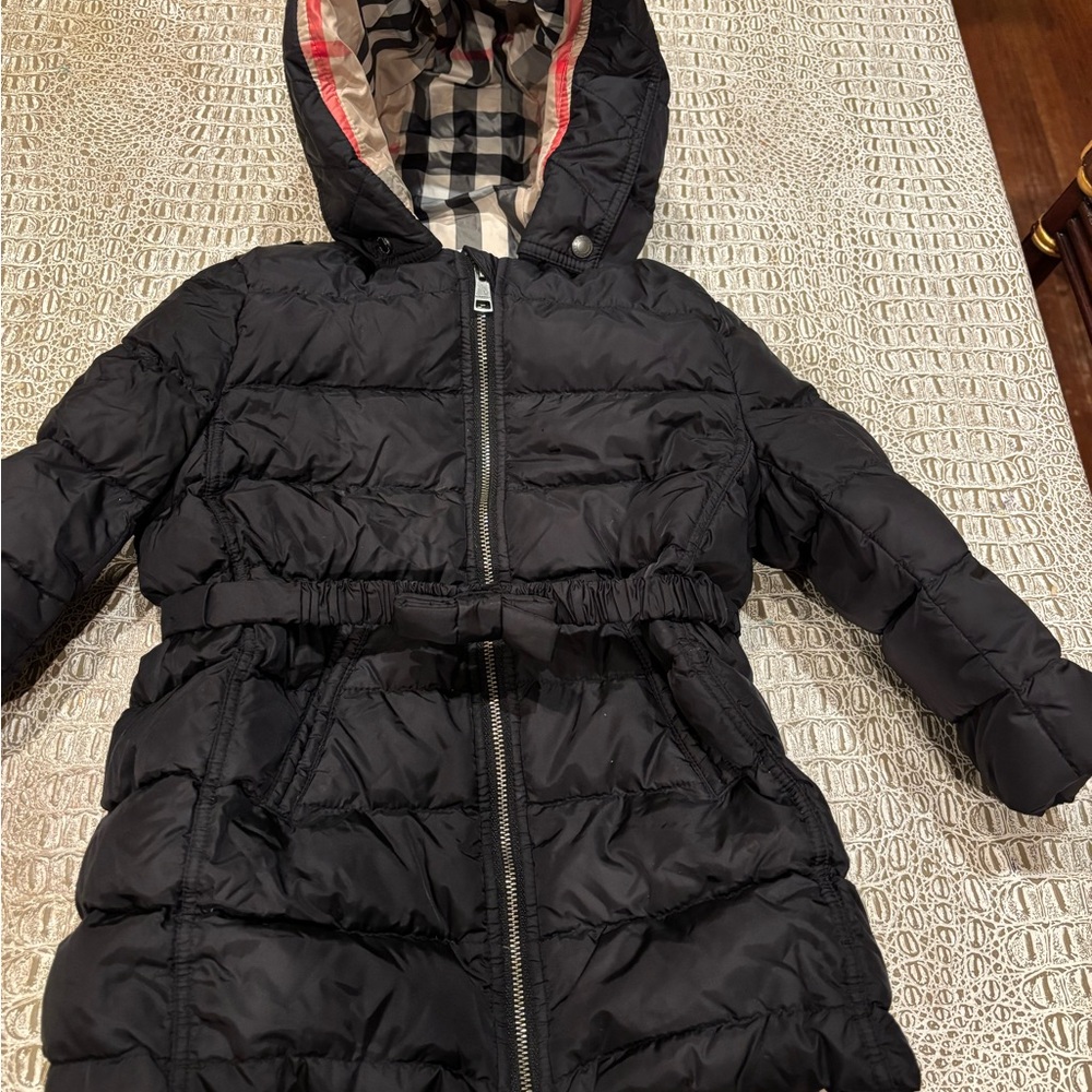 Burberry Striped Fabric with Logo